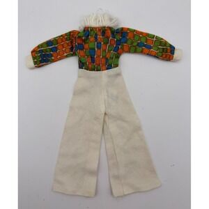 Vintage 1972 Shillman Doll Clothes One Piece Jumpsuit Bell Bottom Mod Outfit
